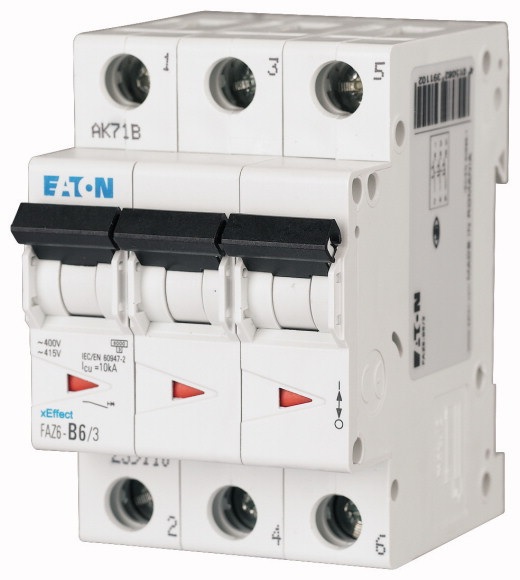 Interruttore Magnetotermico 3x32A C 6KA FAZ6-C32/3